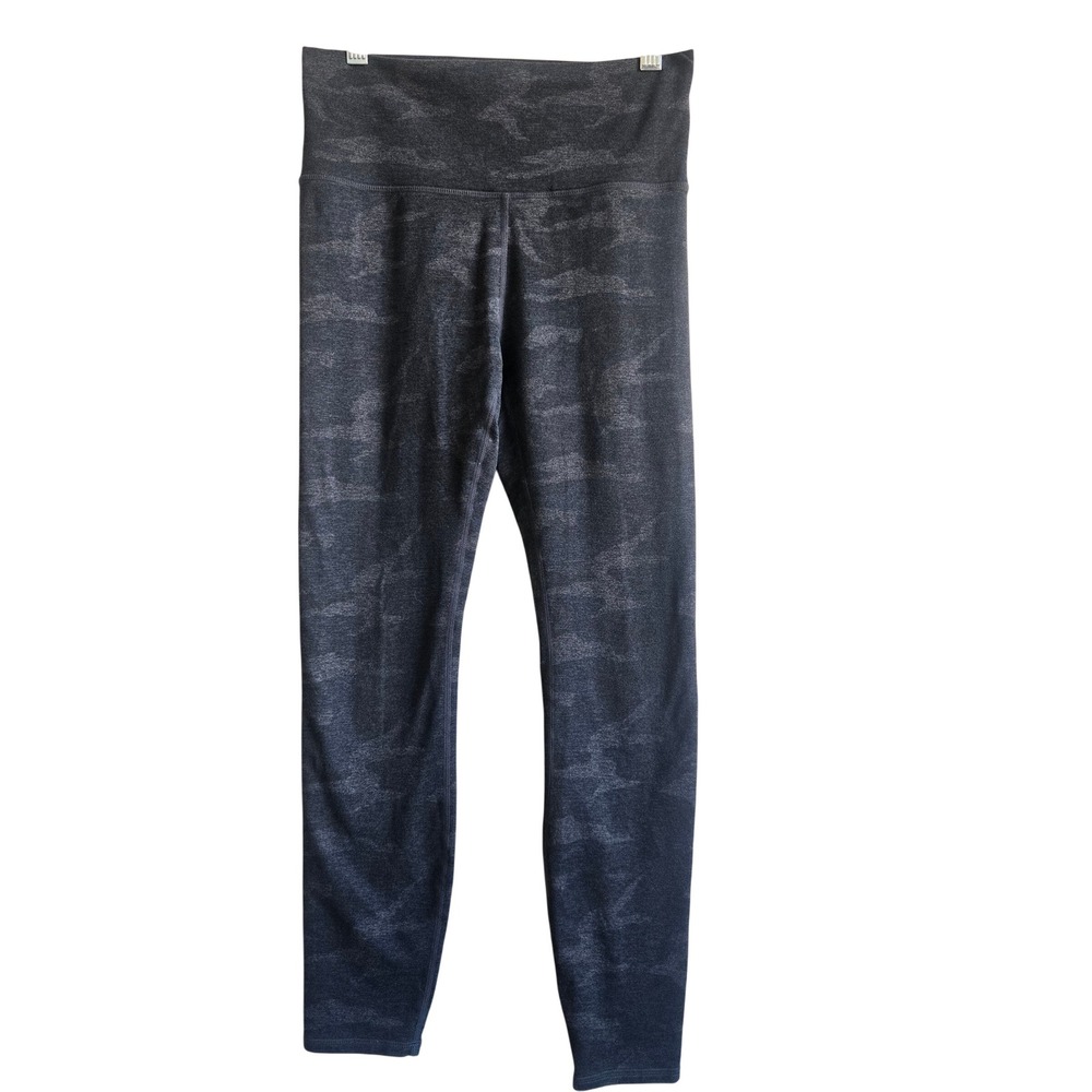 Vuori Small Clean Elevation Capri Leggings Gray Camo High Rise Zip Pocket